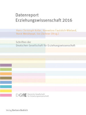 cover image of Datenreport Erziehungswissenschaft 2016